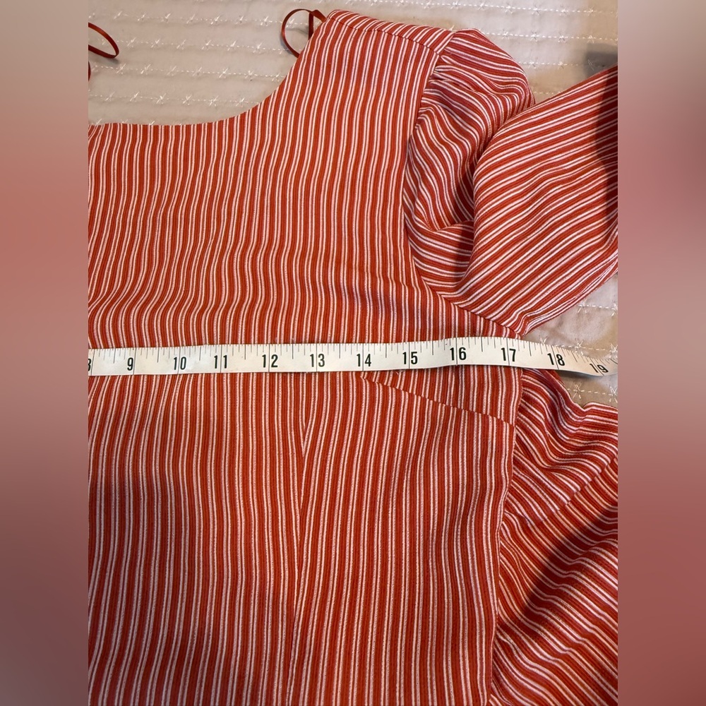 Chriselle X‎ J.O.A Patina Stripe Wrap Top S - Picture 10 of 12